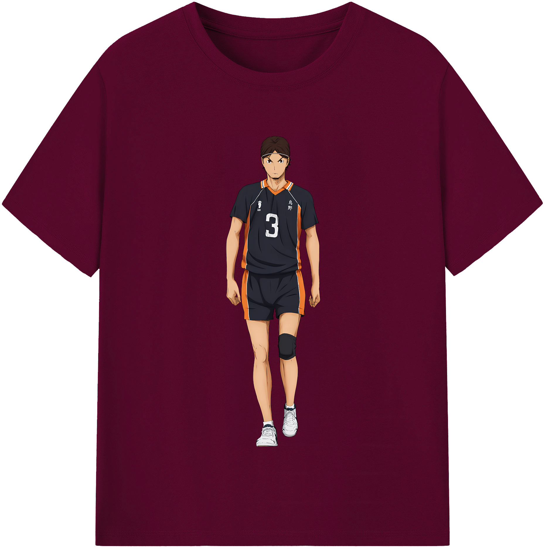（画像用） ハイキュー!! Haikyu!! レディースカジュアルプリントTシャツ（綿100％）